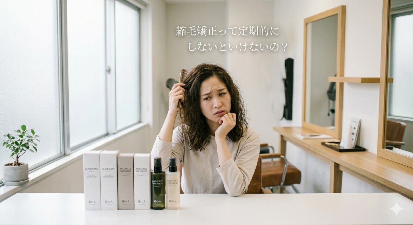 縮毛矯正って定期的にしないといけないの？