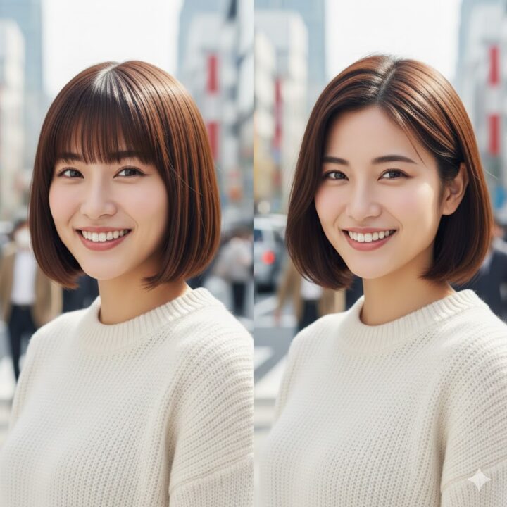 令和の縮毛矯正でノーストレス、切りっぱなしボブを楽しみたい！の画像