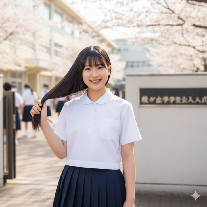 本町アボカドヘアーで縮毛矯正!お子様の中学校生活をサラサラヘアでスタートの画像