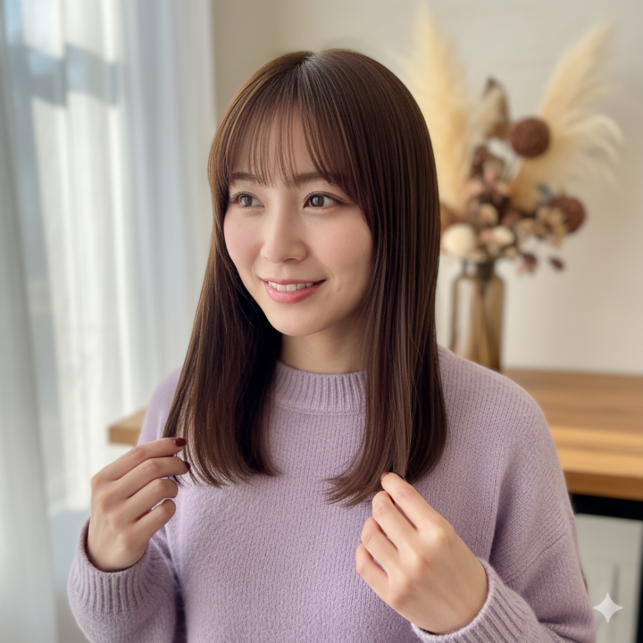 9月はツヤ髪を育てる季節!本町アボカドヘアーの縮毛矯正で叶える、思わず触れたくなる髪への画像