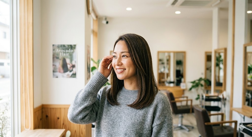 梅雨時期、くせ毛+ハイトーンなどの履歴ある人は絶対行くべき！！！アボカドヘアーで理想の『地毛風』ストレート。/口コミ_女性/30代
